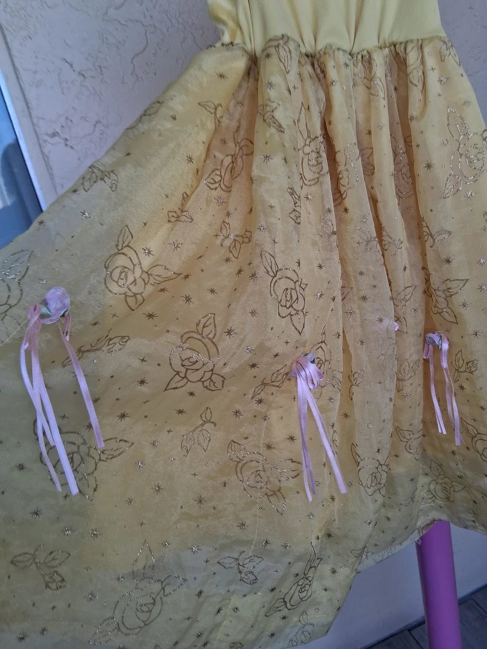Disney Gold  Belle  Princess Dress Costume